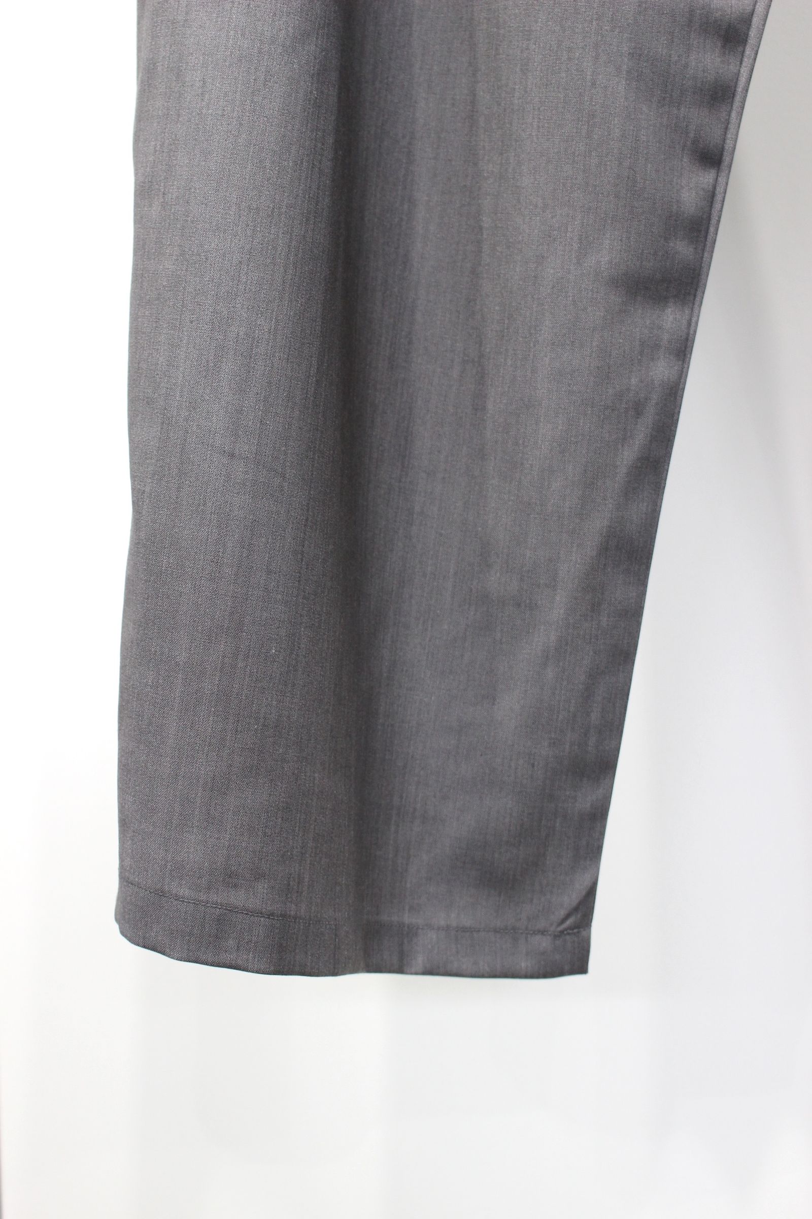[ラスト1点] BELTED WOOL SLACKS | GRAY | スラックス