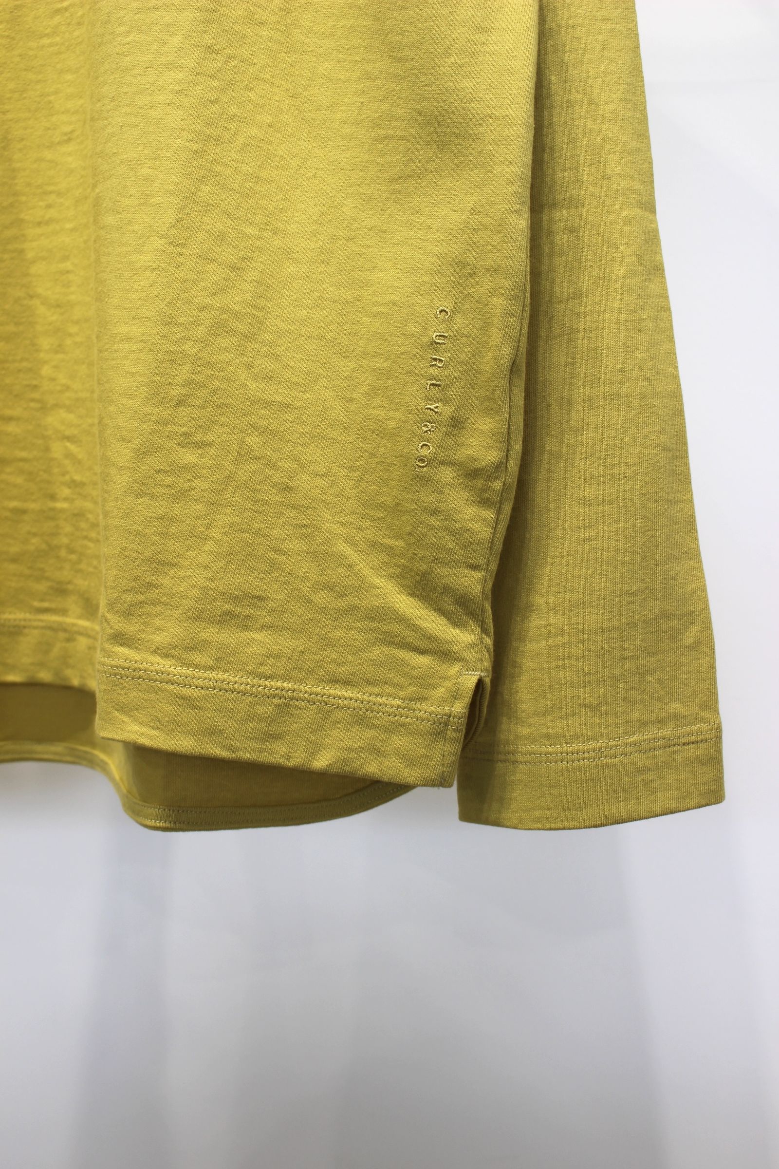 AGED COTTON TEE | DULL LIME | カットソー