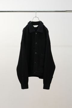 WOOL CORDUROY WORK SHIRT JACKET | BLACK | シャツジャケット