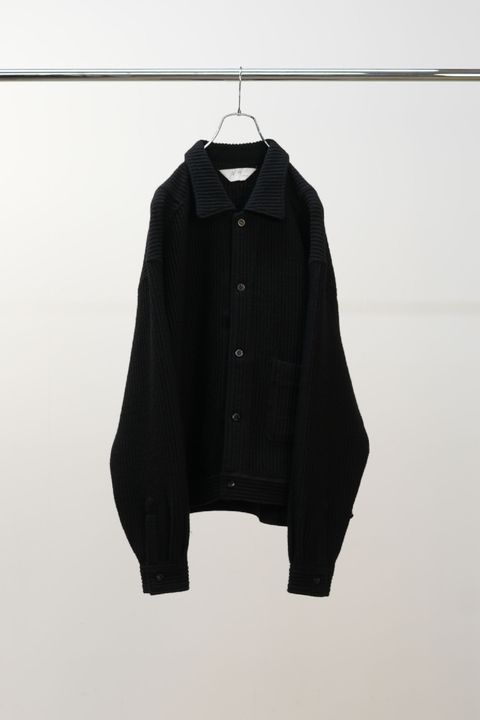 WOOL CORDUROY WORK SHIRT JACKET | BLACK | シャツジャケット