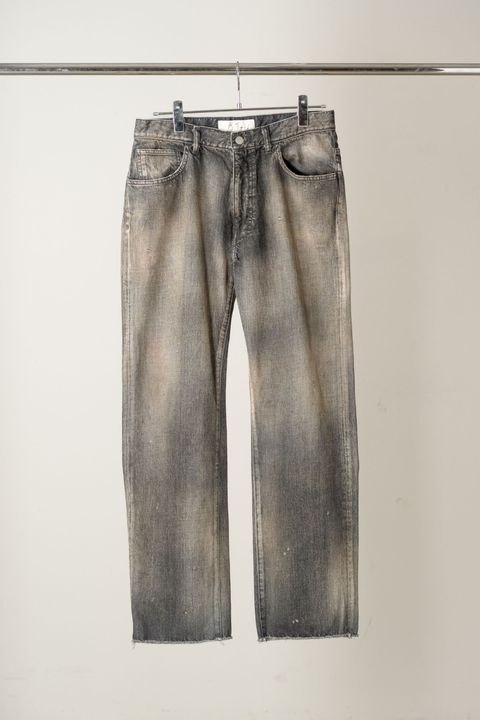 CUT-OFF LENGTH DENIM PANTS | BLACK | デニムパンツ