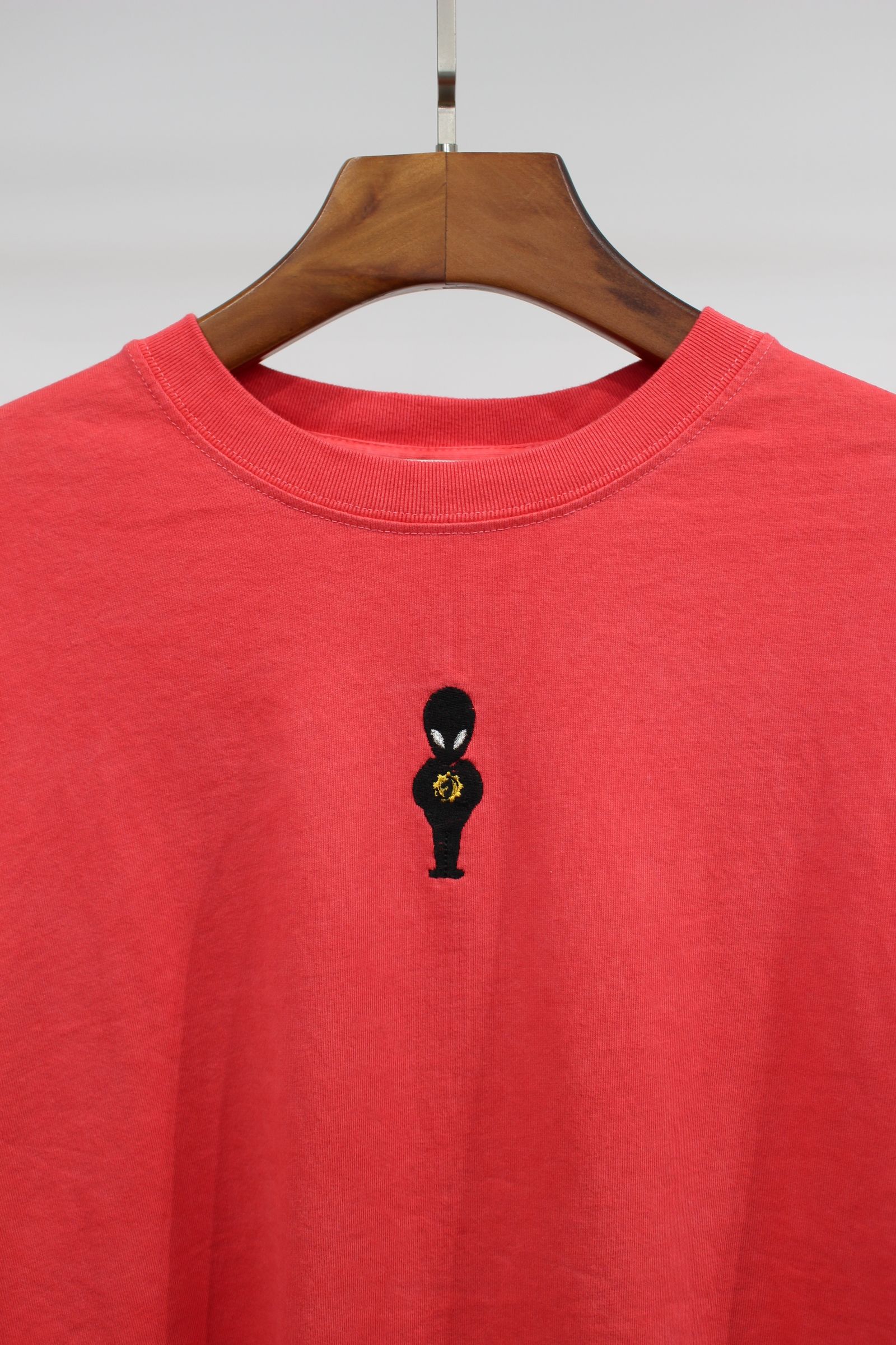 ALIEN PIGMENT OVER SIZE L/S | RED | カットソー