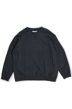 QUILTING STITCH OPEN END JERSEY Rib Gusset L/S T-Shirt | BLACK | カットソー