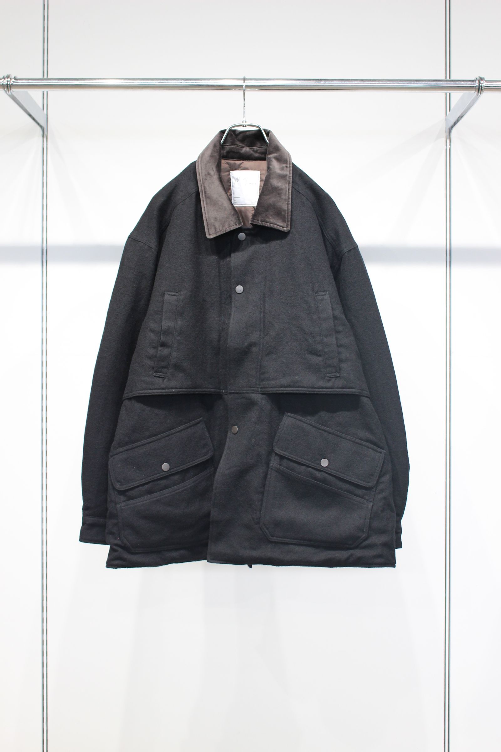 WOOL HALF JACKET | BLACK | ハーフジャケット