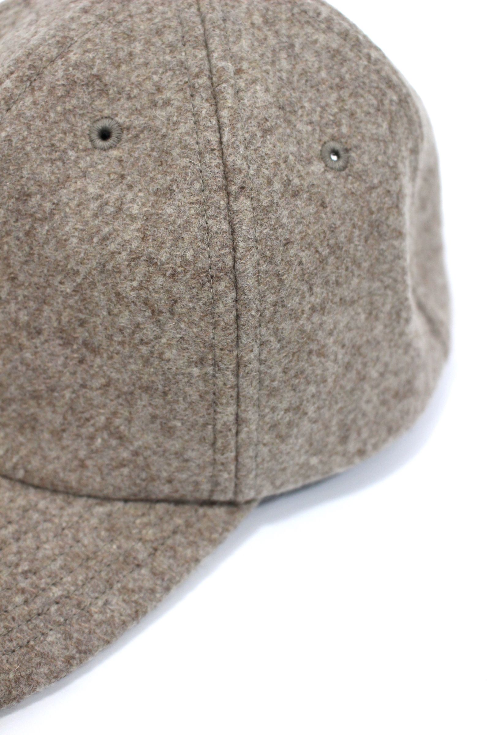 HEAVY WOOL CASHMERE TRICOTINE 6P CAP/BEIGE