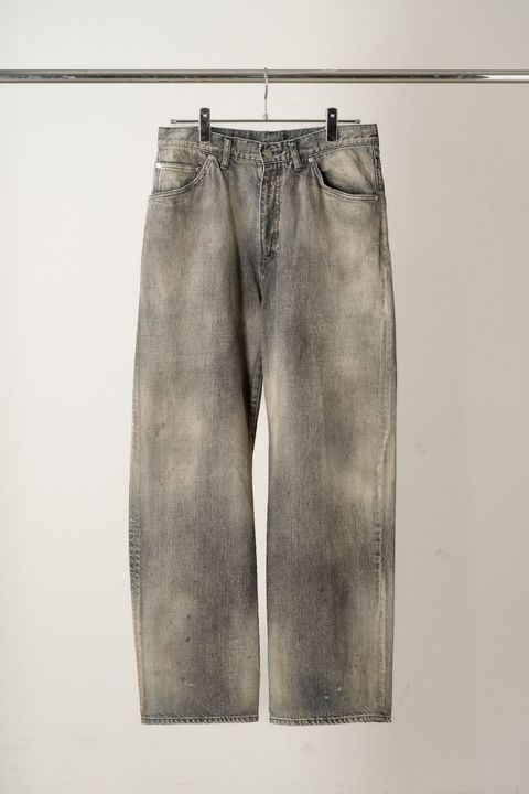 #08 MIDDLE STRAIGHT 5P DENIM PANTS | BLACK | デニムパンツ