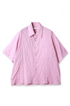 WRINKLE SHIRT S/S | PINK | シャツ
