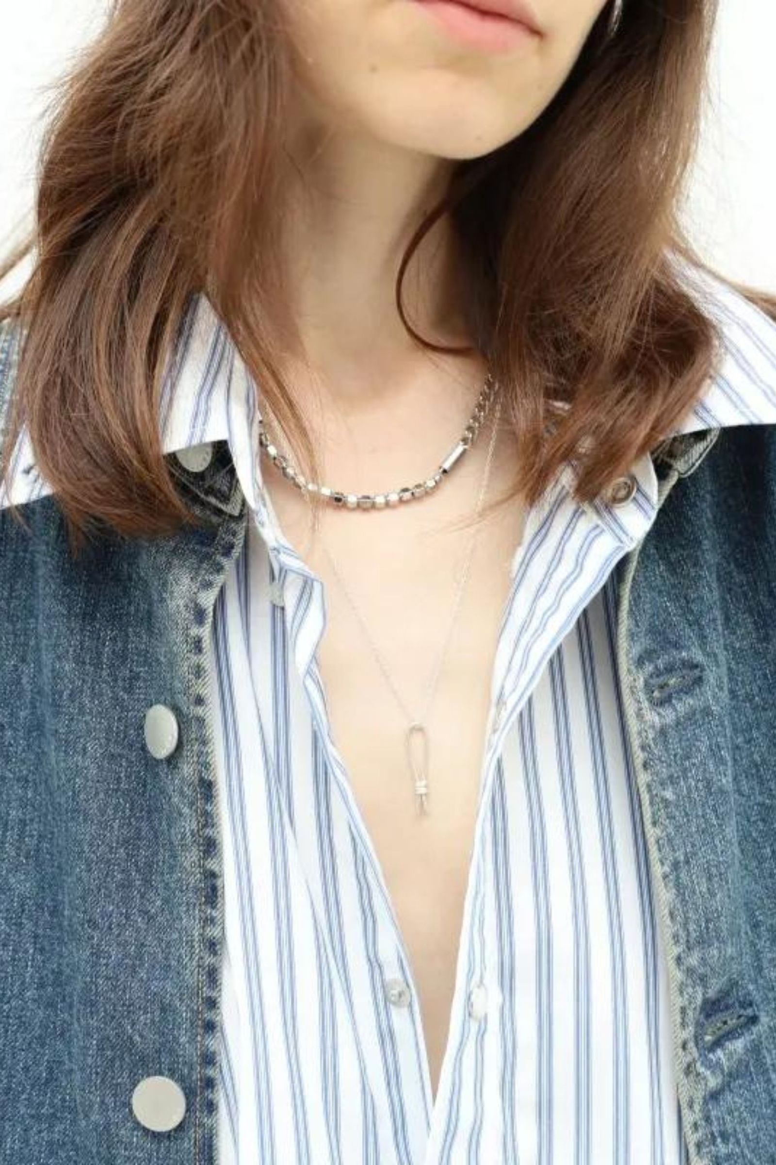 HEMATITE NECKLACE/ネックレス/シルバー