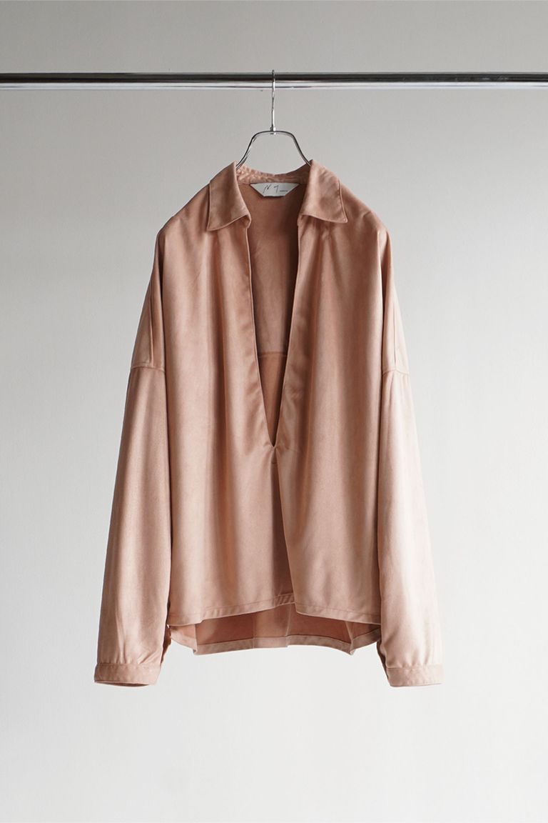ANCELLM - VEGAN LEATHER SKIPPER SHIRT/D.PINK | NapsNote