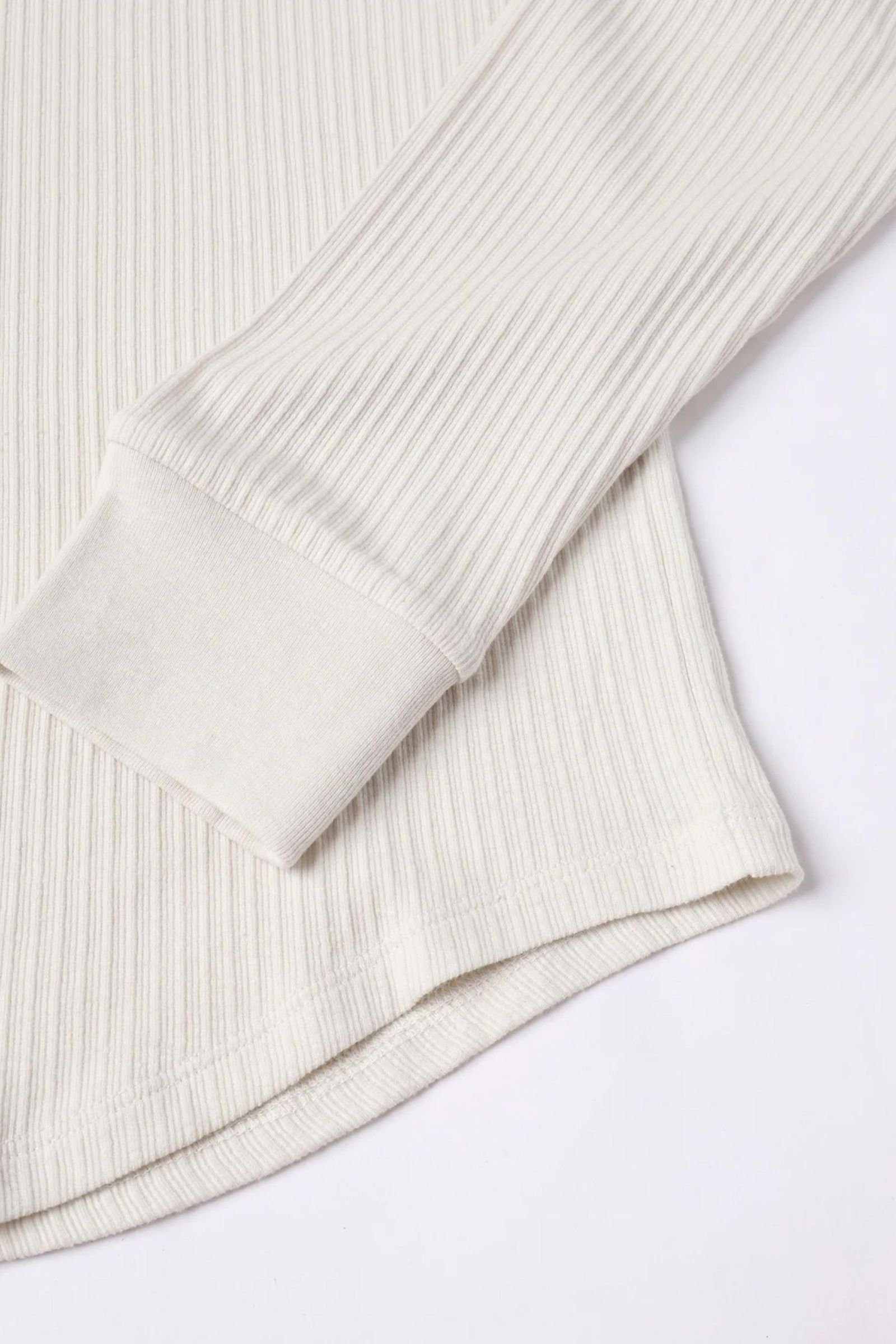 VINTAGE LIGHT RIB HENRY NECK L/S | OFF WHITE | カットソー