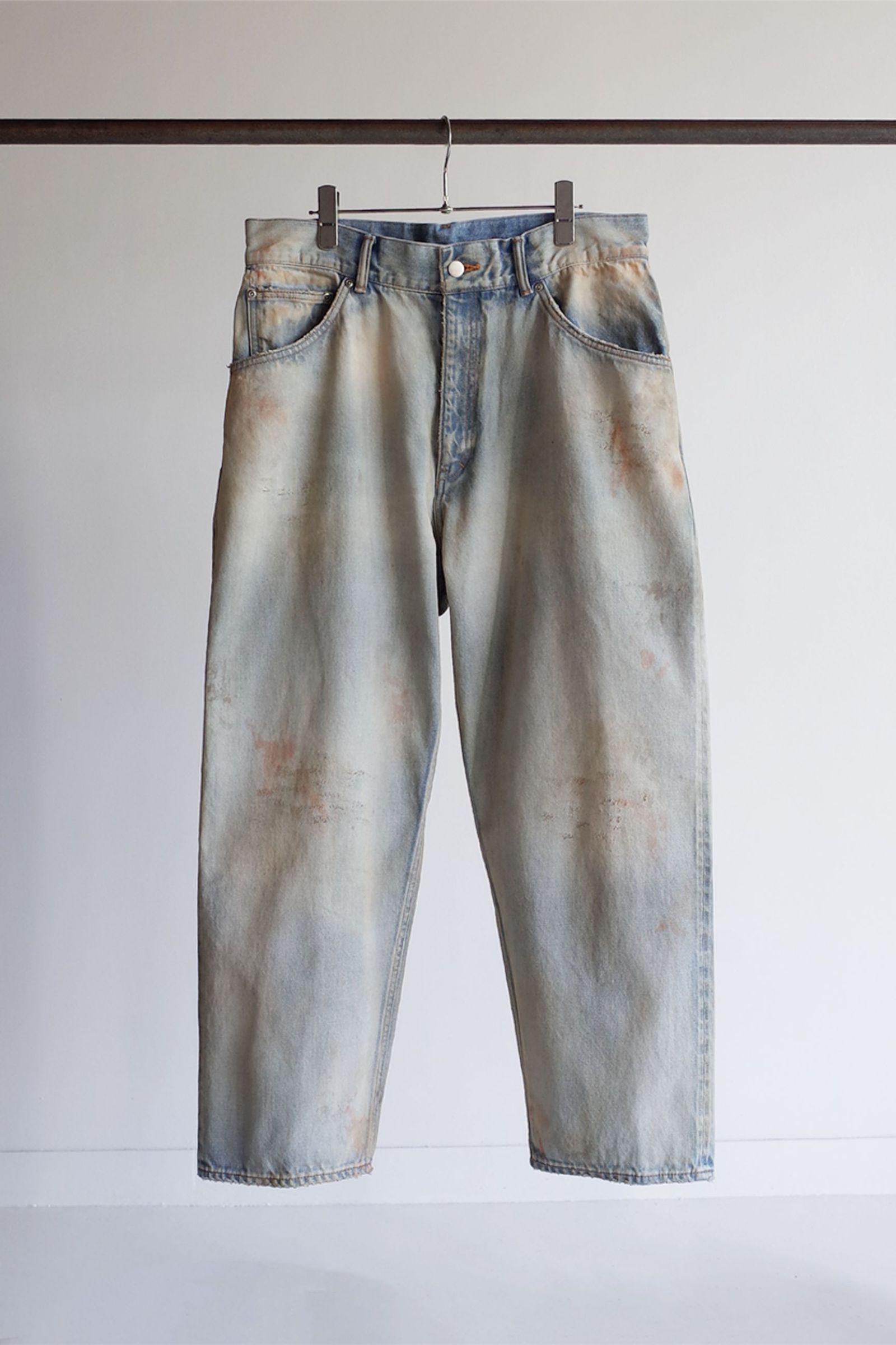 ANCELLM - AGING SELVEDGE TAPERED 5P DENIM PANTS/INDIGO | NapsNote