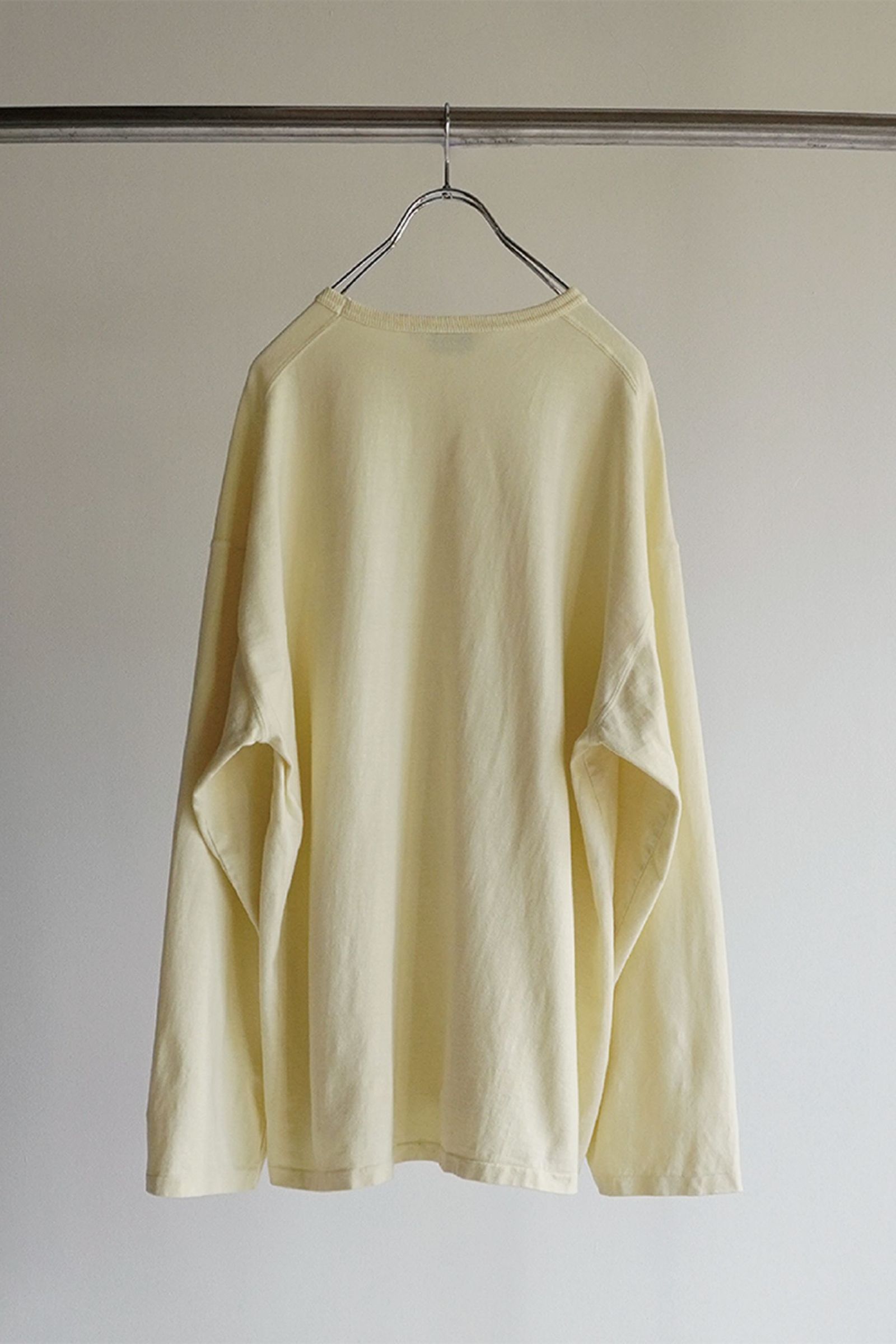 C/R CREW NECK LS T-SHIRT/CREAM