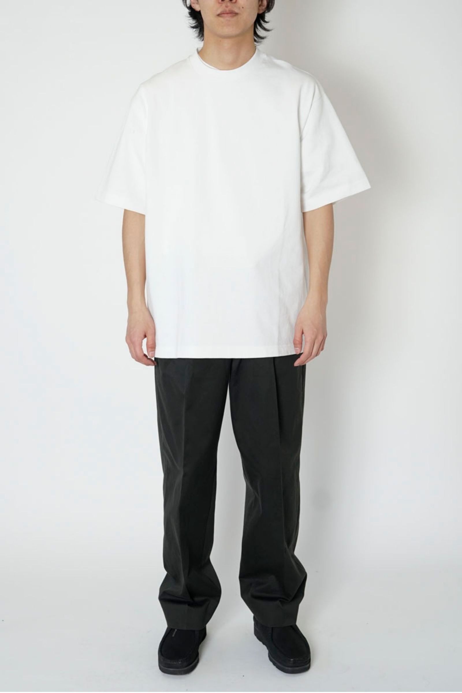 UNIVERSAL PRODUCTS - [ラスト1点] S/S T-SHIRTS/WHITE 