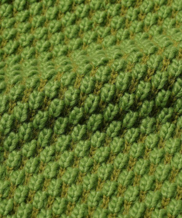 POPCORN SKIPPER KNIT/ニット/グリーン