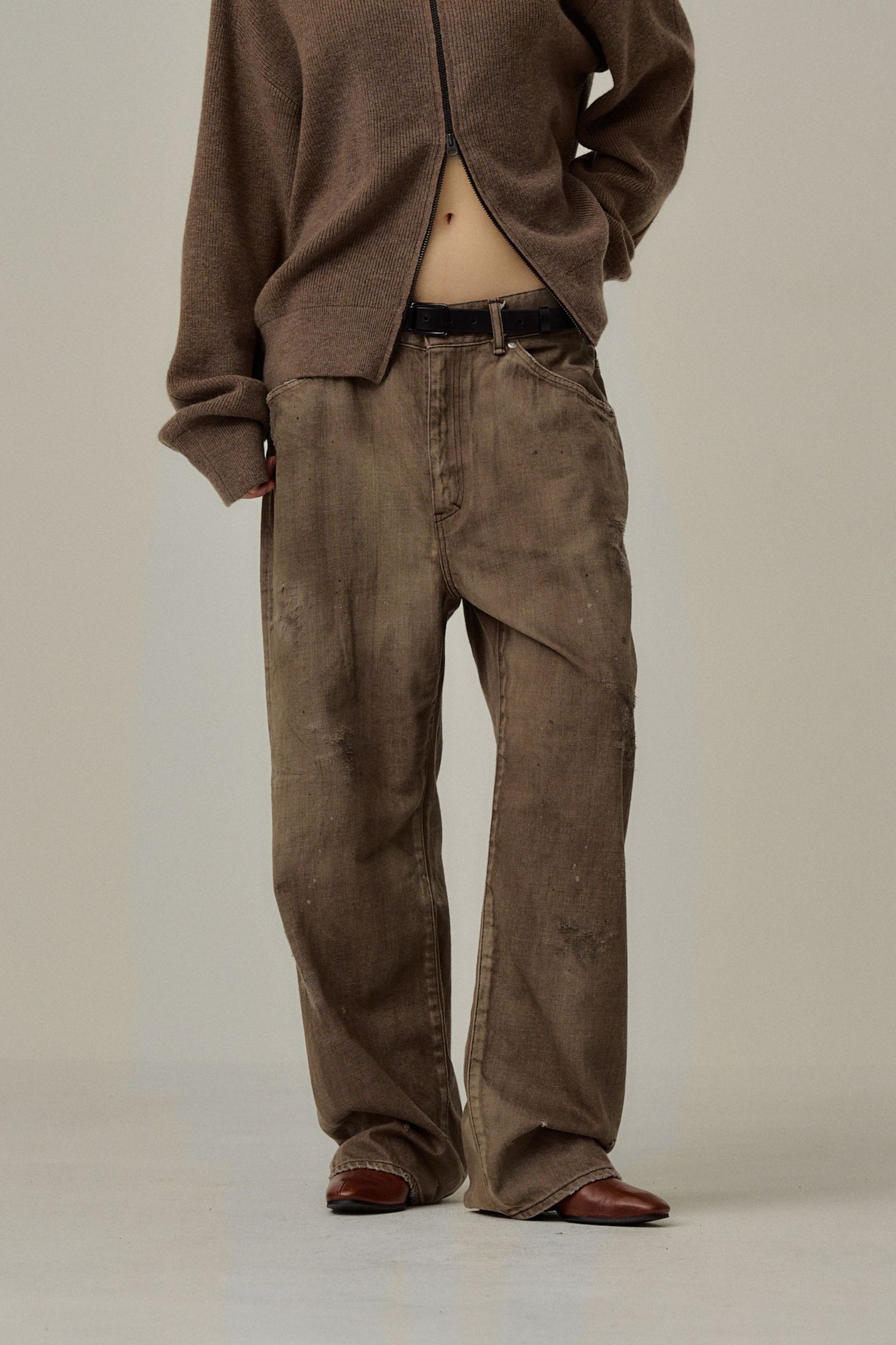 #02 AGING01 | BROWN | デニムパンツ