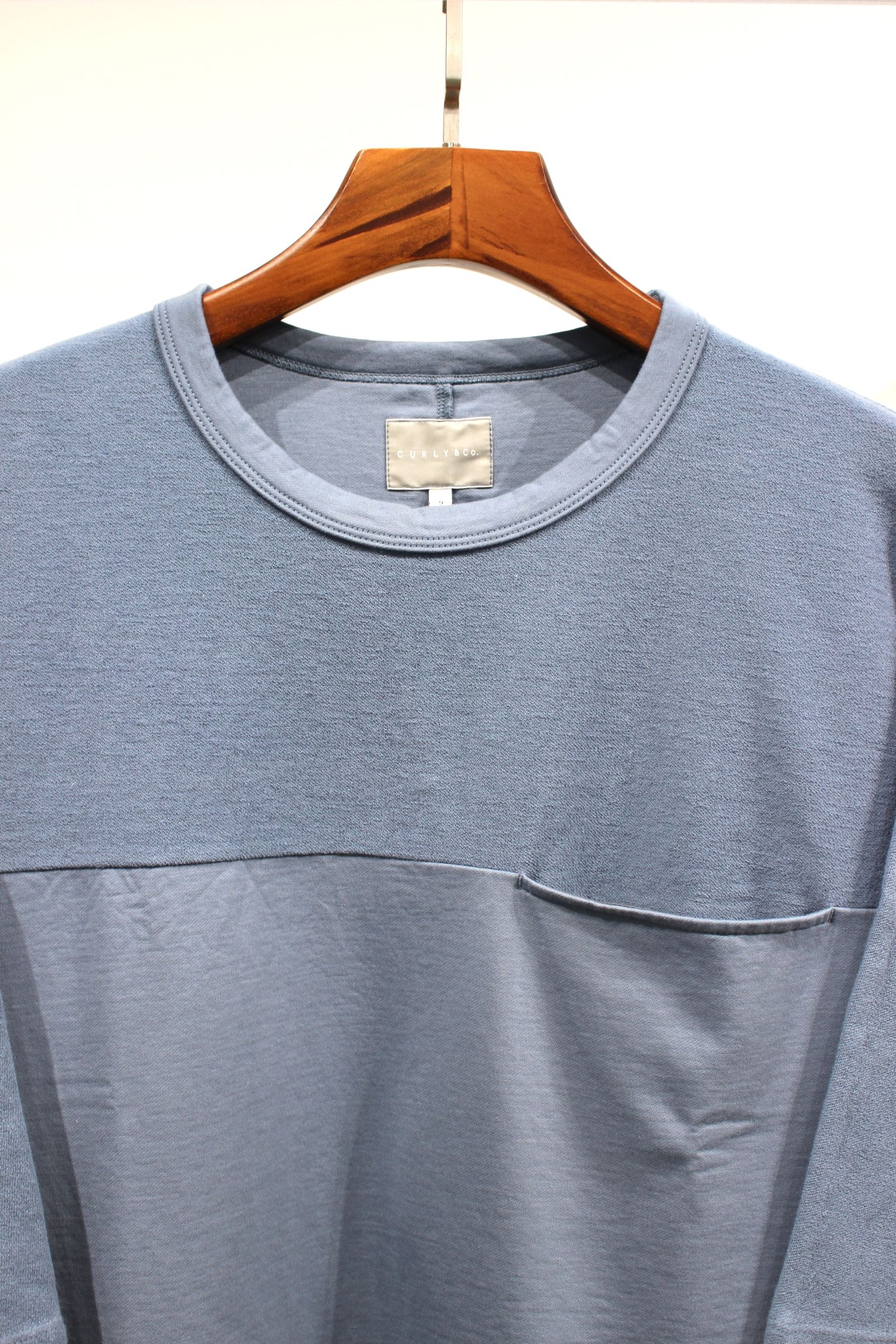 HIGH GAUGE FRENCH TERRY S/S TEE/TRANQUIL BLUE