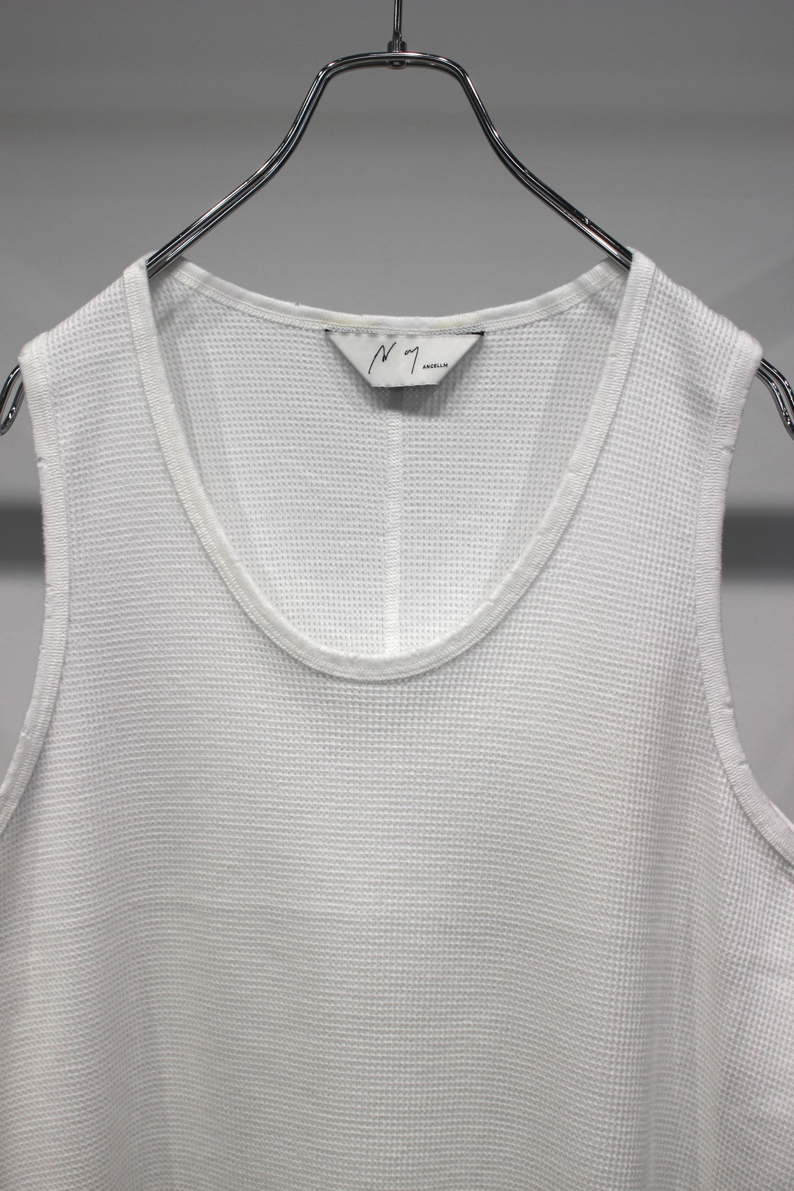 DAMAGE WAFFLE TANK | WHITE | タンクトップ