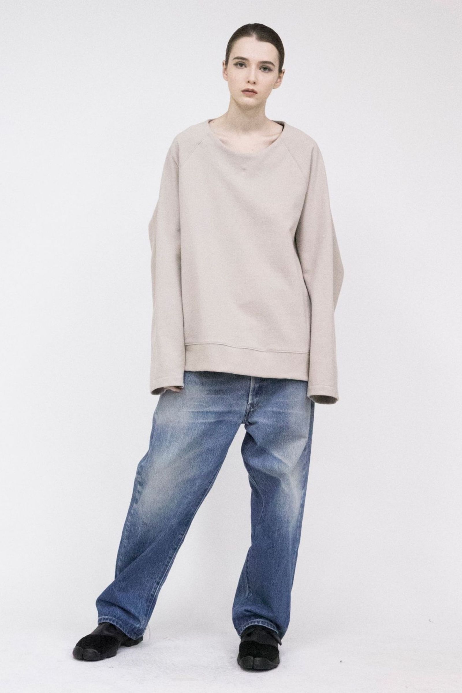 Pile Shape Knitted Sweat/スウェット