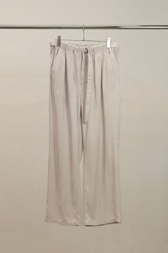 VISCOSE BELT-LESS TROUSERS | OFF | スラックス