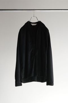 VEGAN LEATHER SKIPPER SHIRT/BLACK