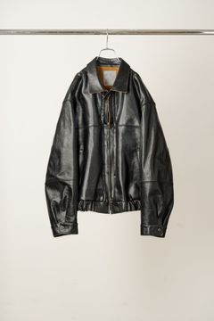 H.L TUCK JACKET | BLACK | レザージャケット