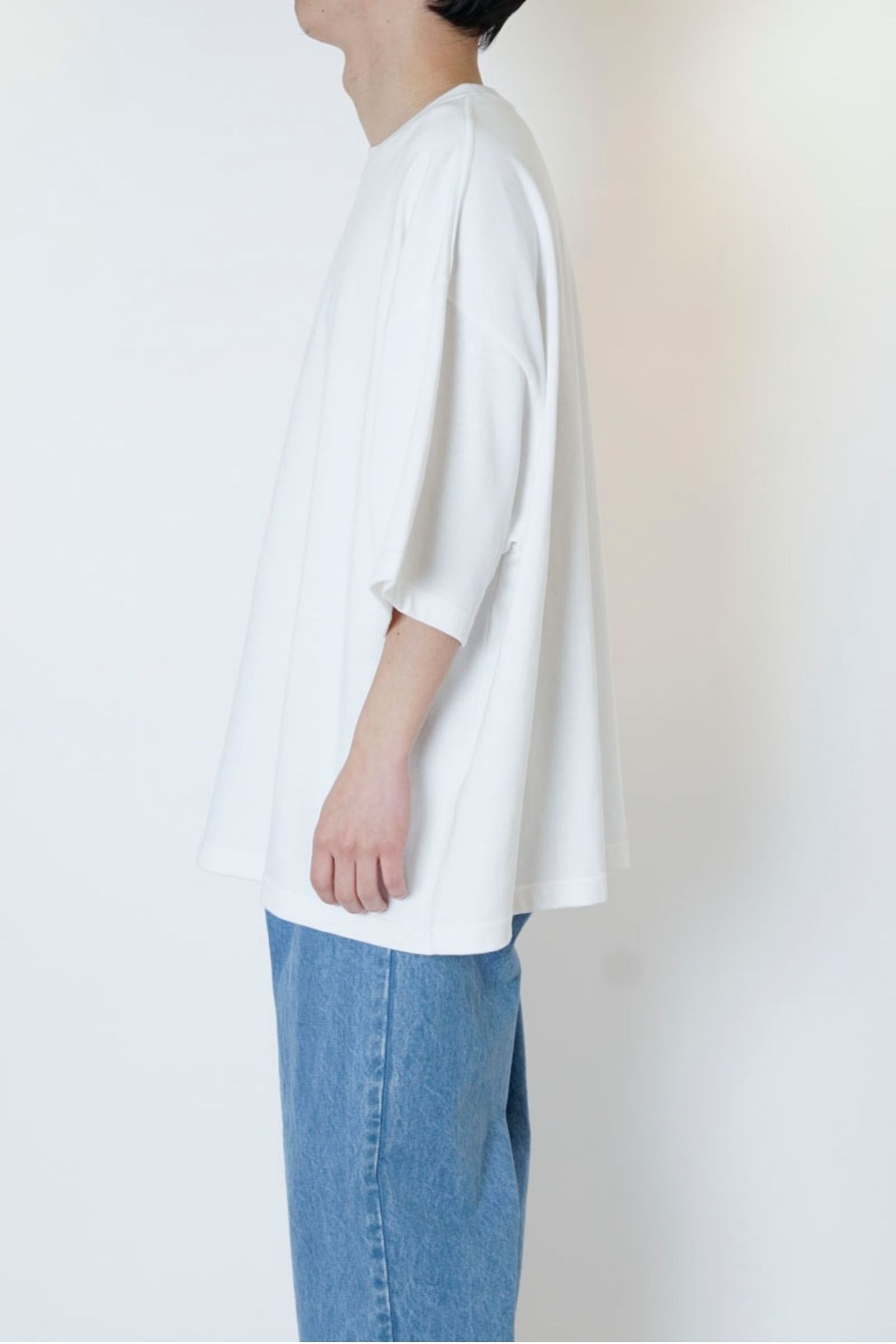 WIDE S/S TEE/WHITE
