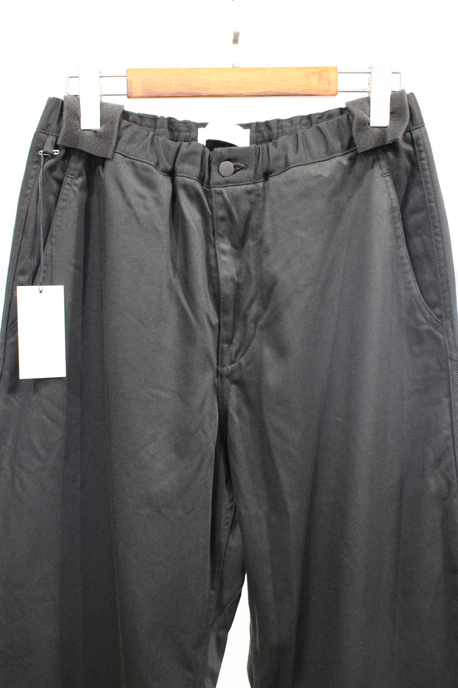 ARON EZ TROUSERS “twill” | BLACK | パンツ