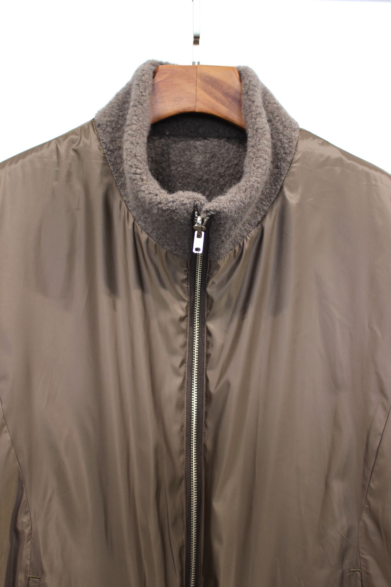 BISHU ANGORA PILE JERSEY Reversible Blouson/BROWN/ボアブルゾン