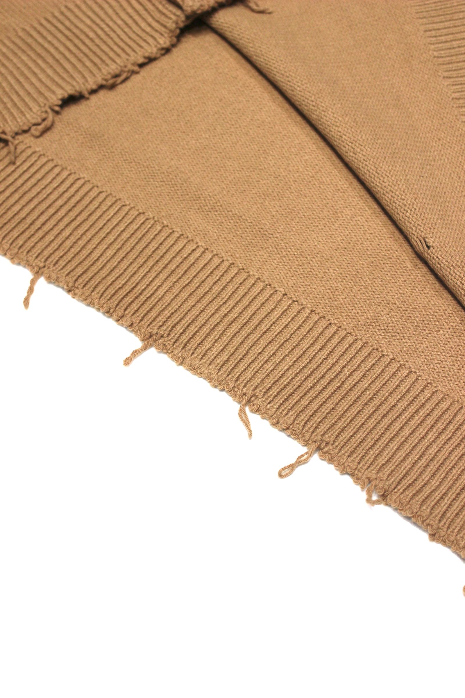DAMAGE V NECK KNIT VEST/ニットベスト