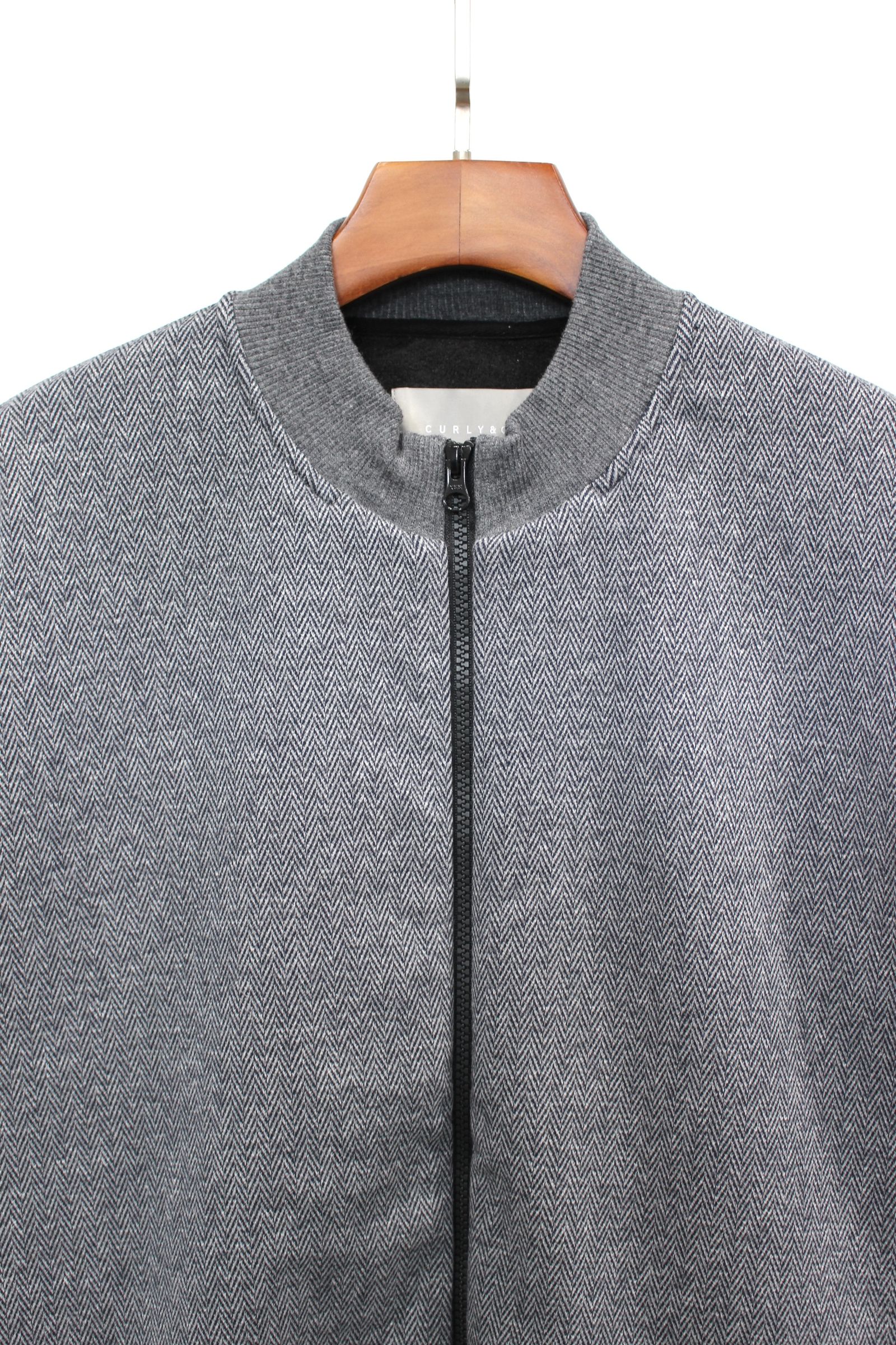 BLANKET ZIP-UP JACKET/CHARCOAL.H