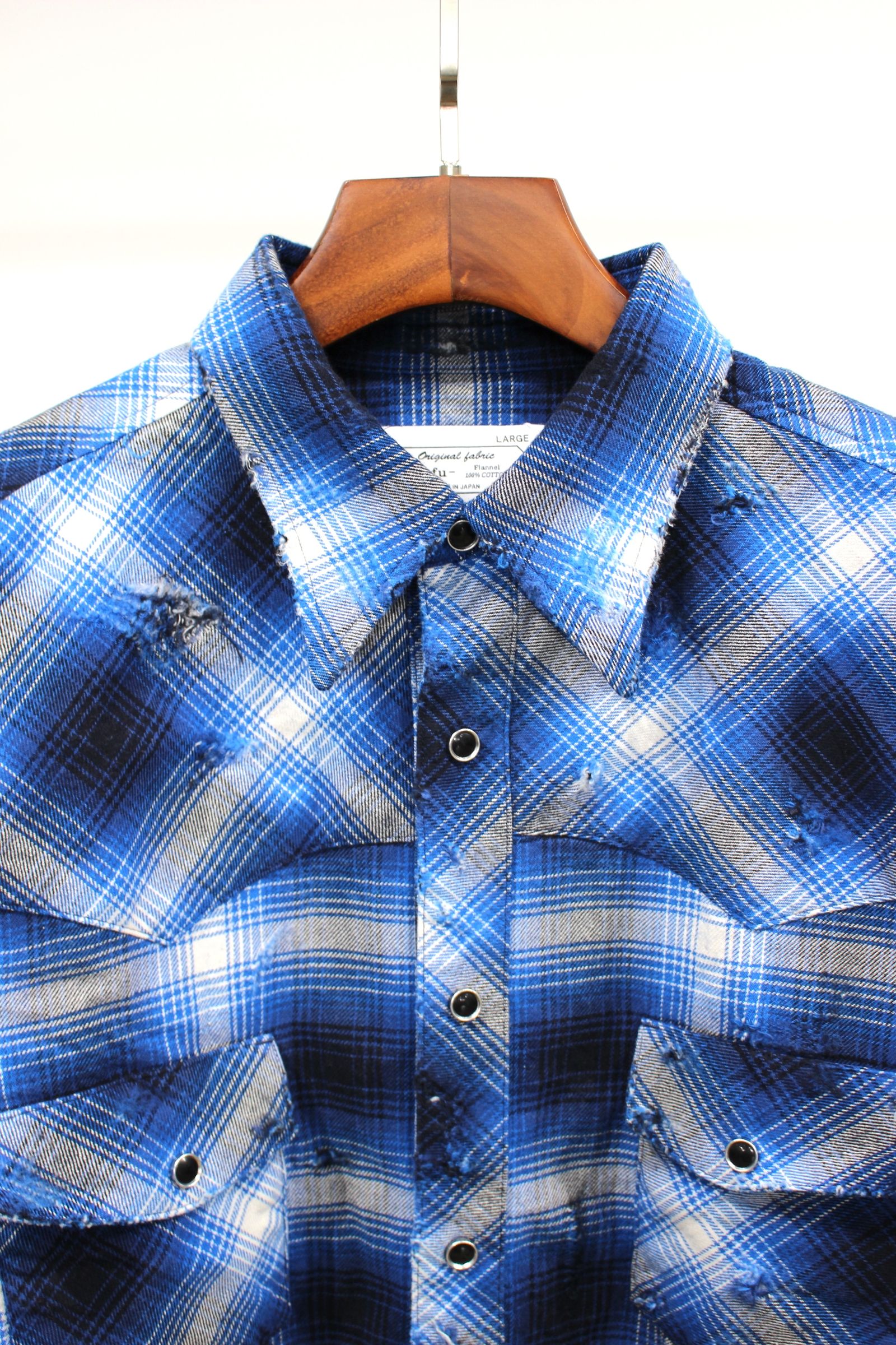 Rafu - Western shirt/BLUE | NapsNote