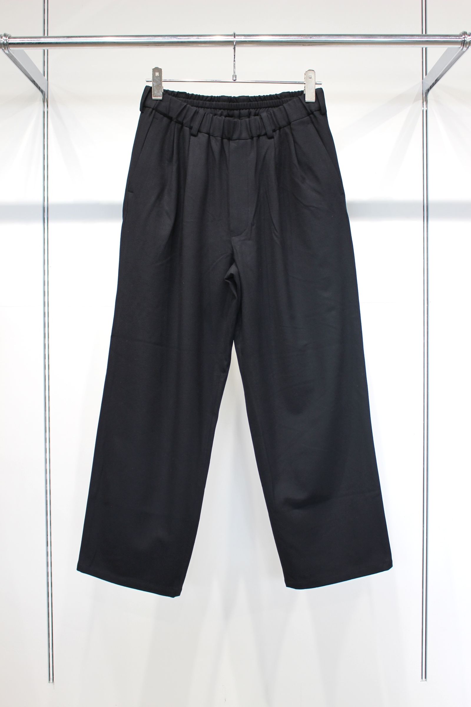 CASHMERE TOUCH  STANDARD WIDE PANTS | BLACK | ワイドパンツ