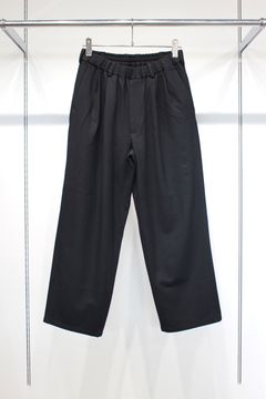 CASHMERE TOUCH  STANDARD WIDE PANTS | BLACK | ワイドパンツ
