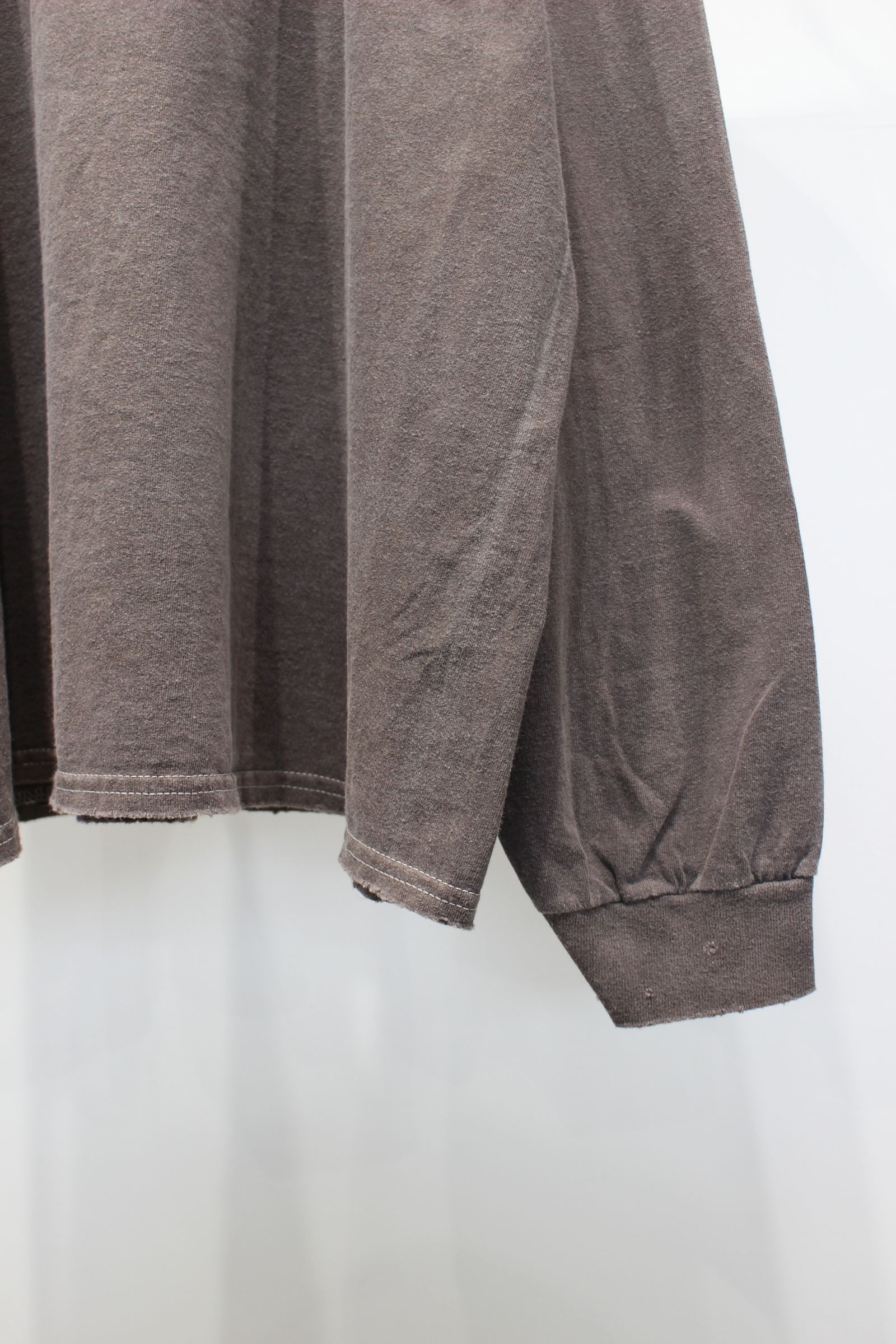 MASSAGE L/S T-SHIRT | BROWN | カットソー
