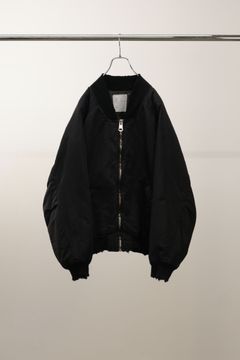 FADED BOMBER JACKET | BLACK | ボンバージャケット