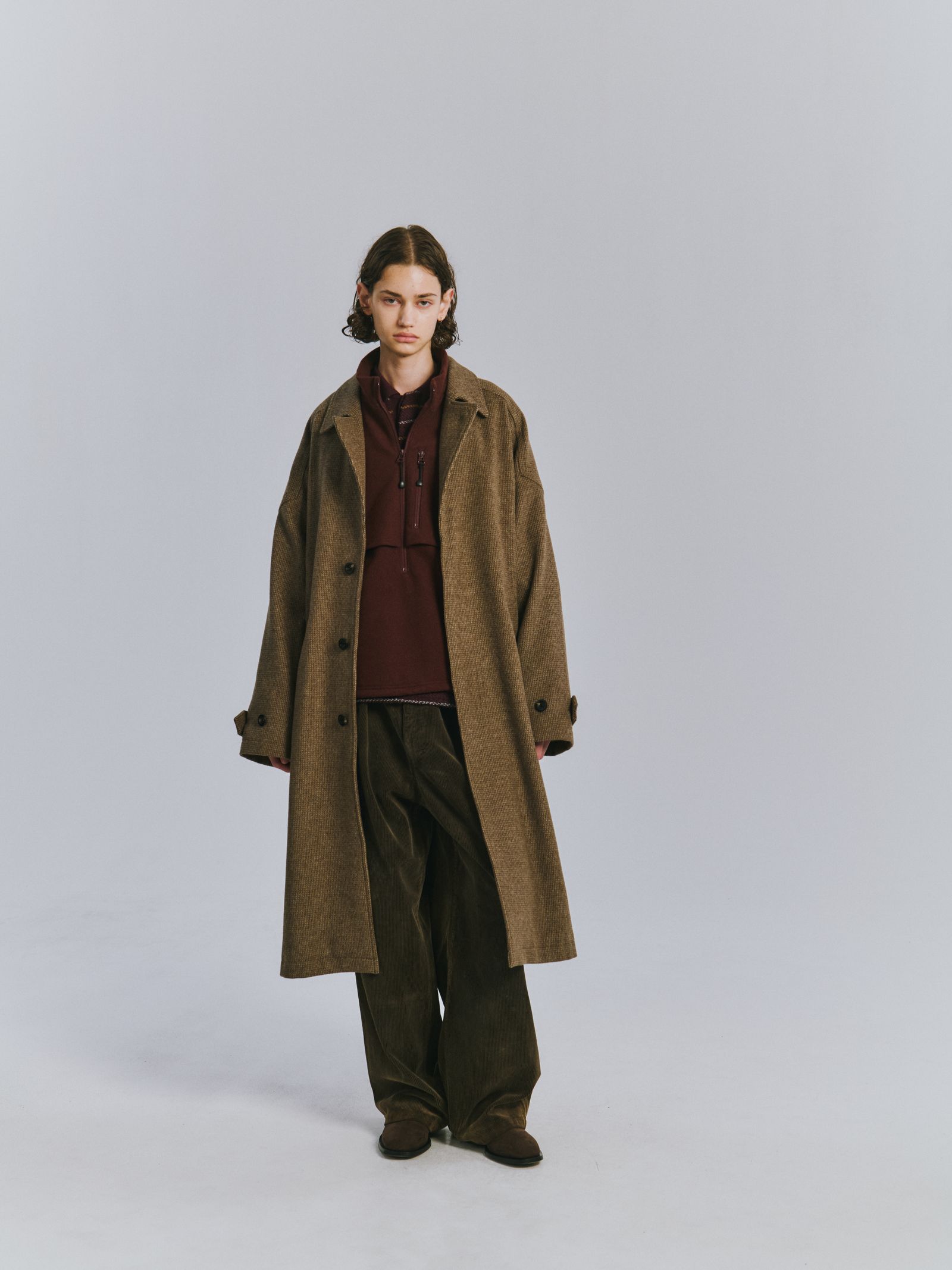 WOOL BLANKET BALMACAAN COAT | BEIGE | コート