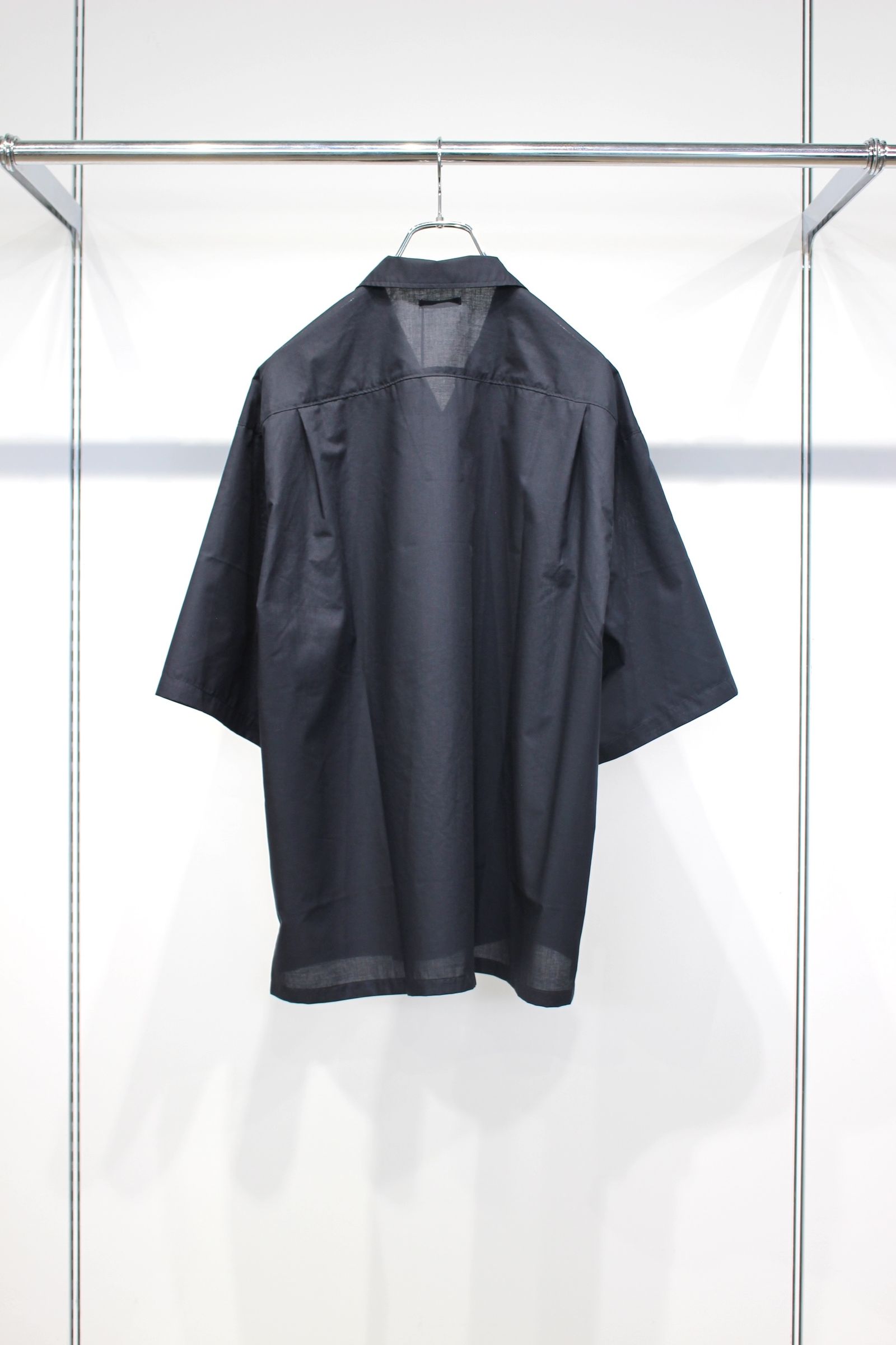 LAWN SKIPPER  SHIRTS | NAVY BLACK | スキッパーシャツ