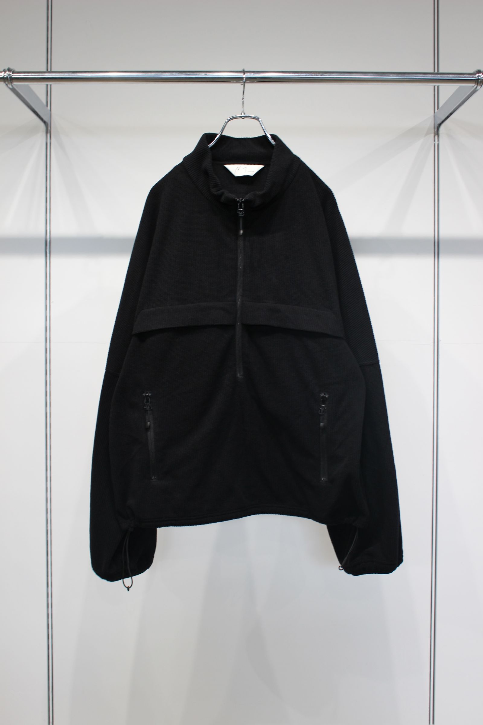 KIMONO ZIP FLEECE | BLACK | フリース