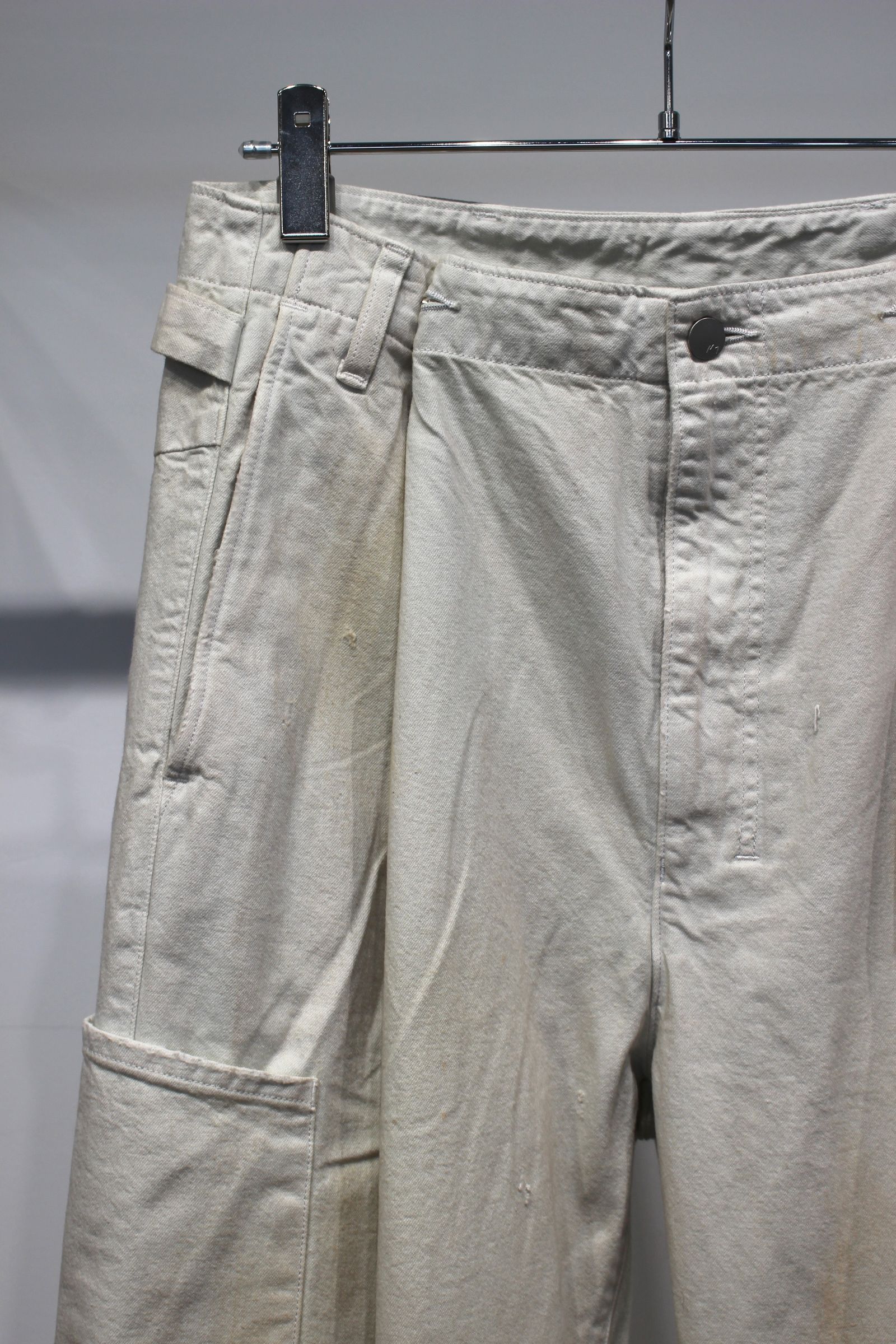 DENIM PAINTER PANTS | G.WHITE | ペインターパンツ