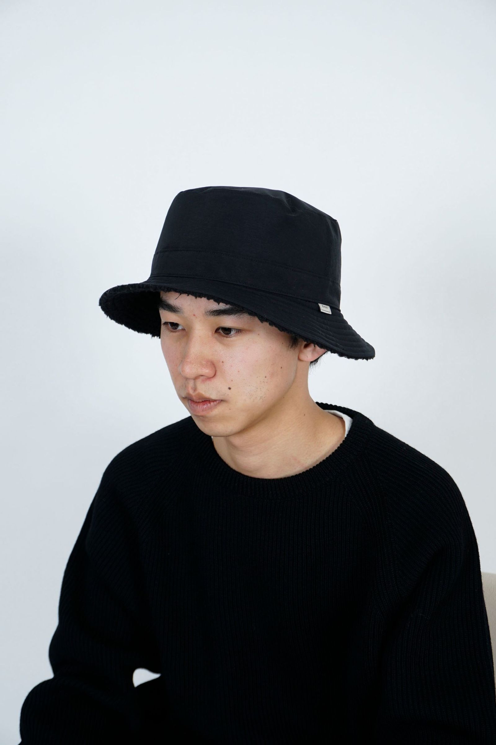 REVERSIBLE BUCKET HAT | BLACK | ハット