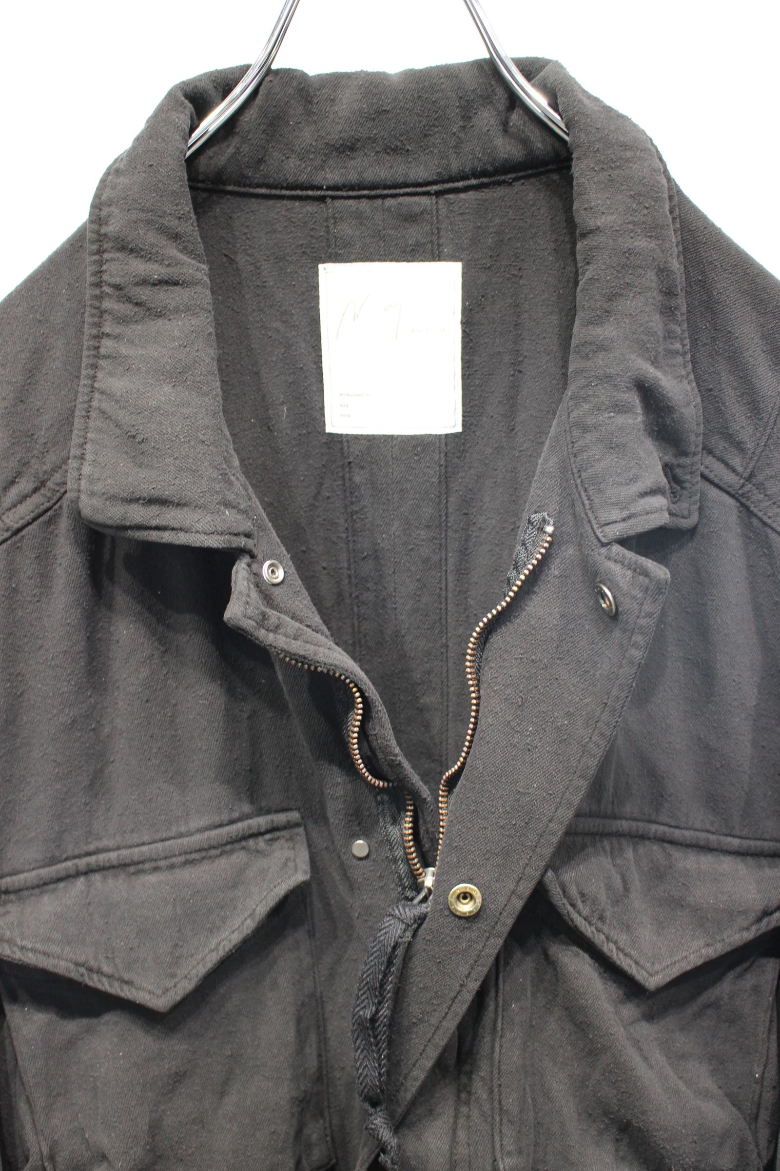[ラスト1点] SILK SUEDE FIELD JACKET | BLACK | フィールドジャケット