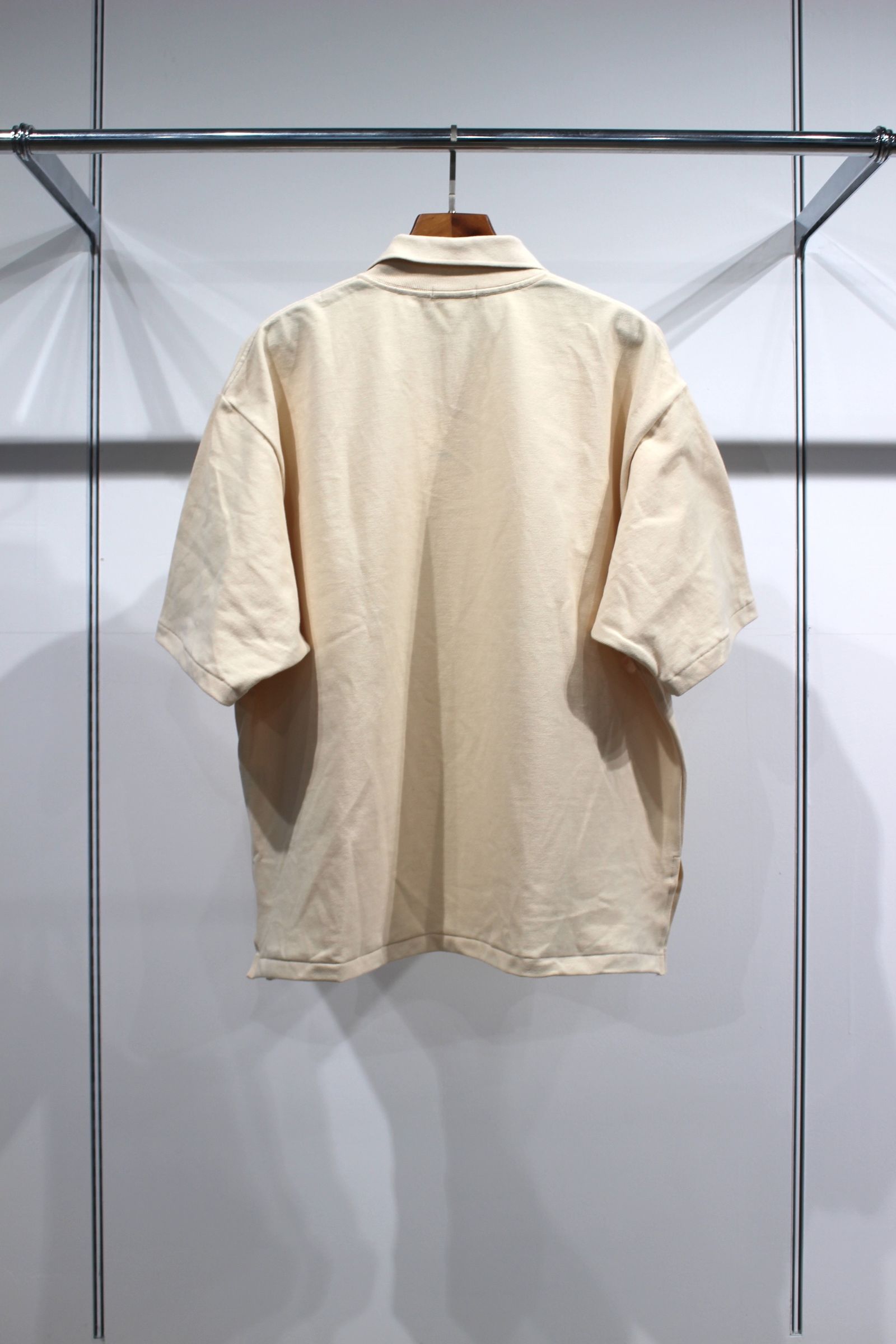 [ラスト1点] HYPER BIG TANGIS PIQUE SKIPPER POLO SHIRT | L.BEIGE | ポロシャツ