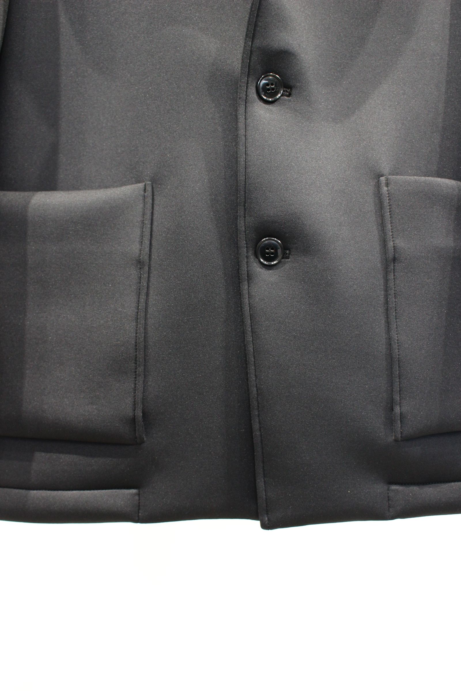 CURLY - SMOOTH DOUBLE-KNIT JACKET/BLACK | NapsNote