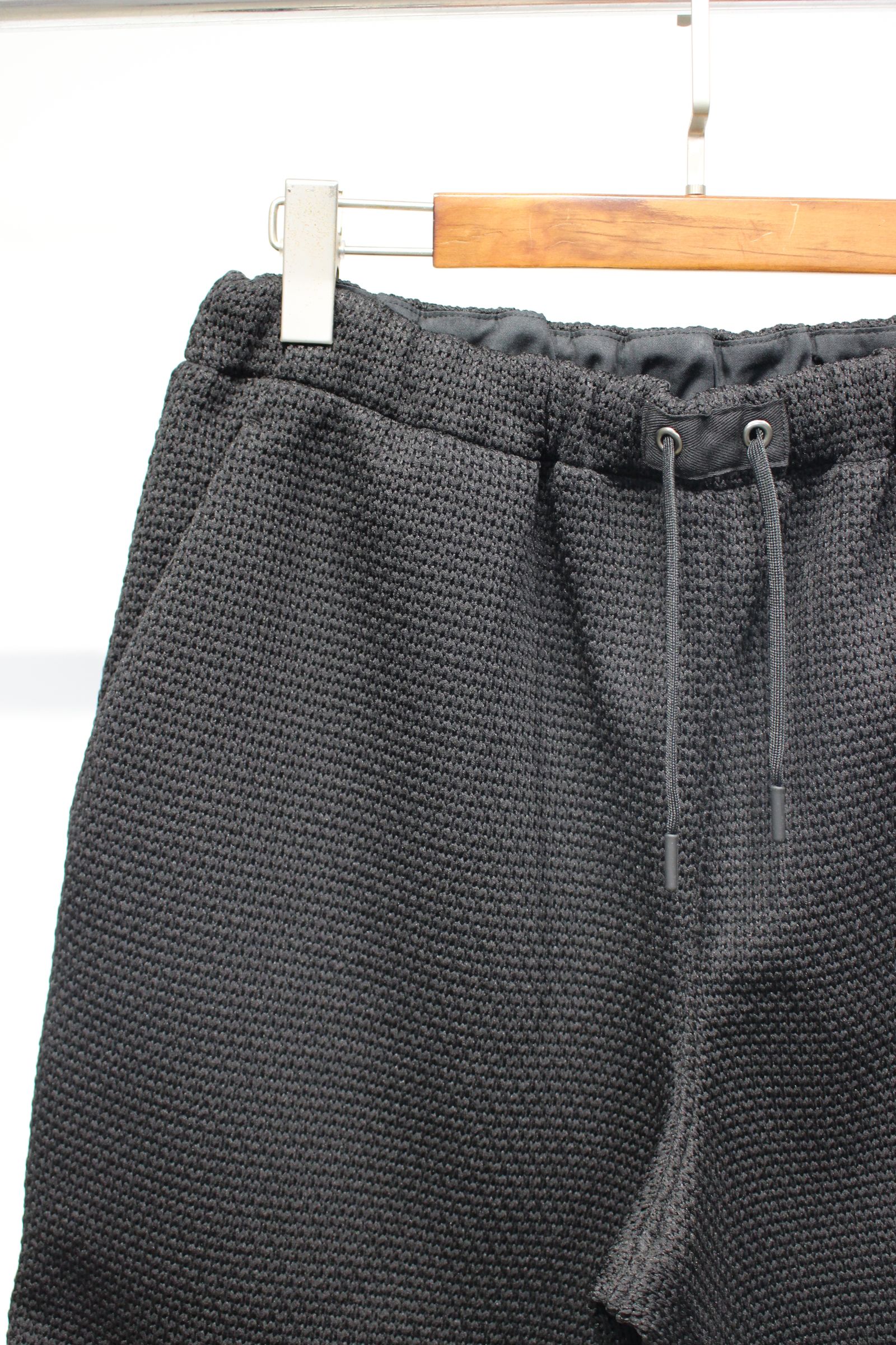 HONEYCOMB KNIT SHORTS | BLACK | ショートパンツ
