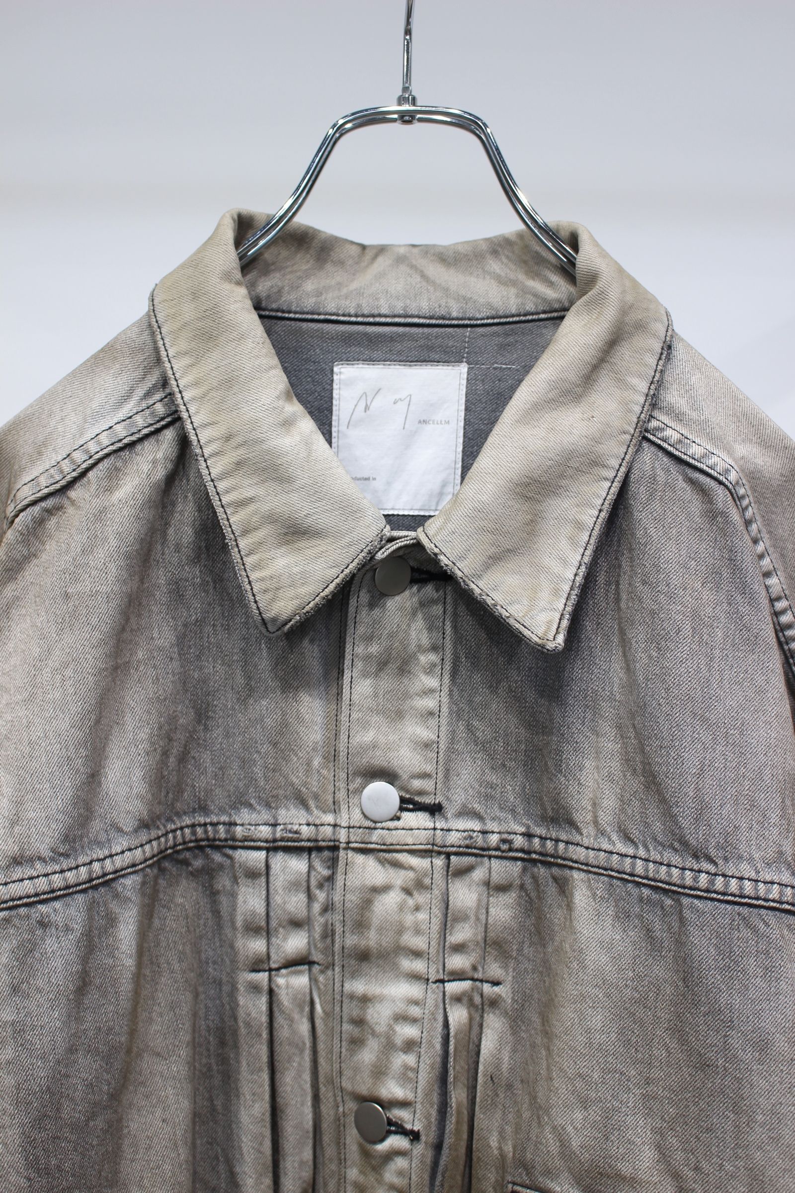 [ラスト1点] AGING DENIM JACKET | BLACK | デニムジャケット