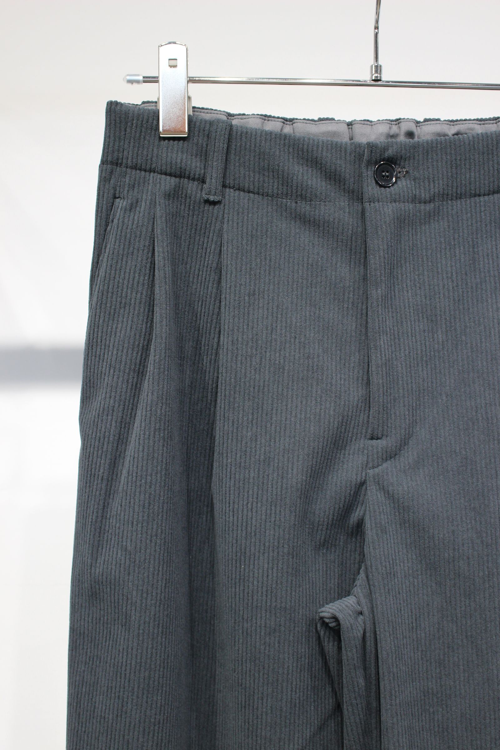 TRICOT CORDUROY PANTS | CADET BLUE | コーデュロイパンツ