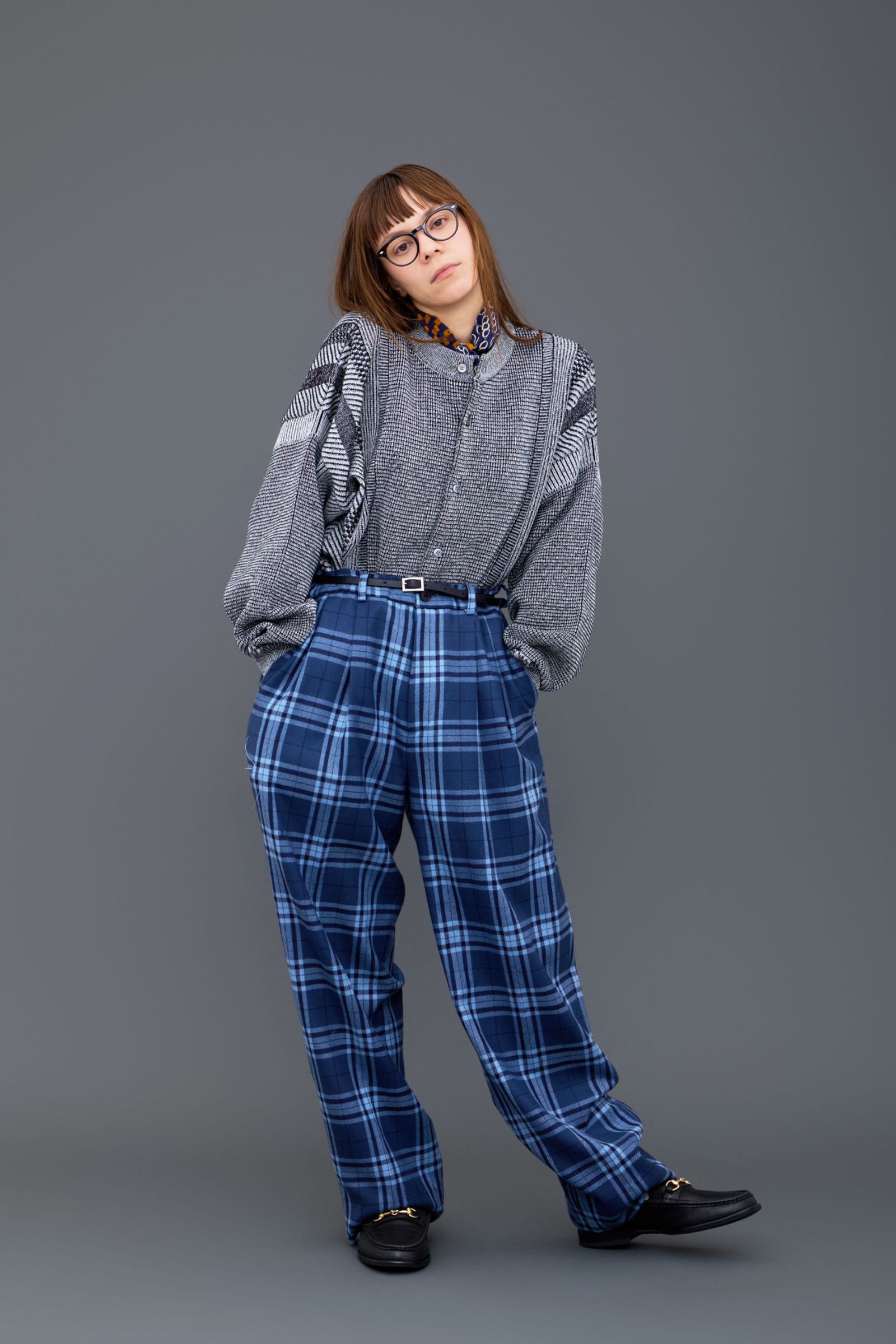 Shinryo Cardigan | MIX-GRAY | ニット