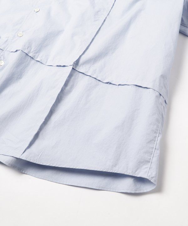 CUTTING OVER SHIRT/シャツ/サックス