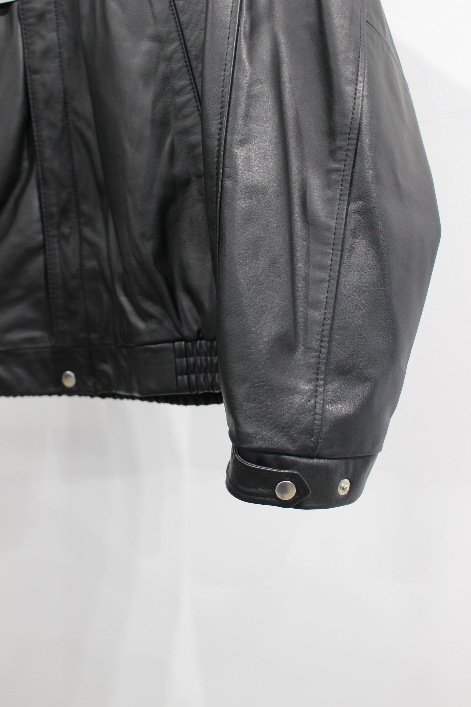 Natural Born Addiction レザージャケット　牛革　ブラック UNIVERSAL PRODUCTS - LEATHER BROUSON | BLACK | レザー