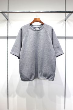 HONEYCOMB KNIT TEE | M.GRAY | カットソー
